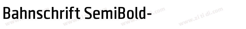 Bahnschrift SemiBold字体转换